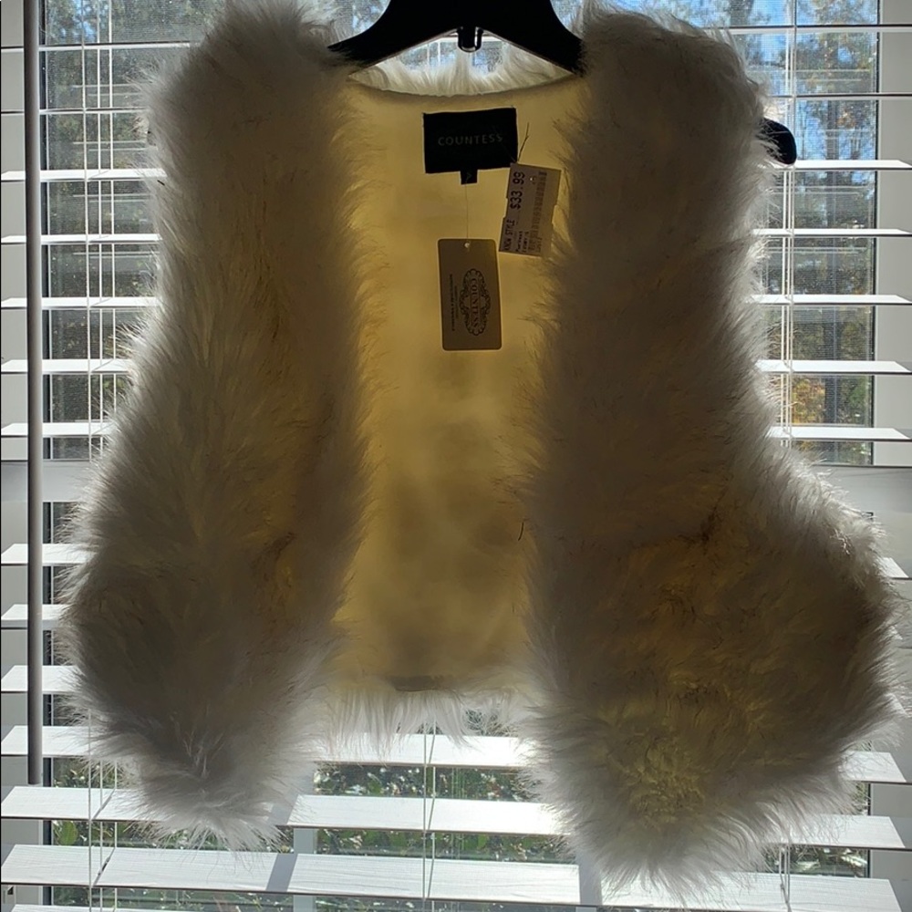 Faux fur vest